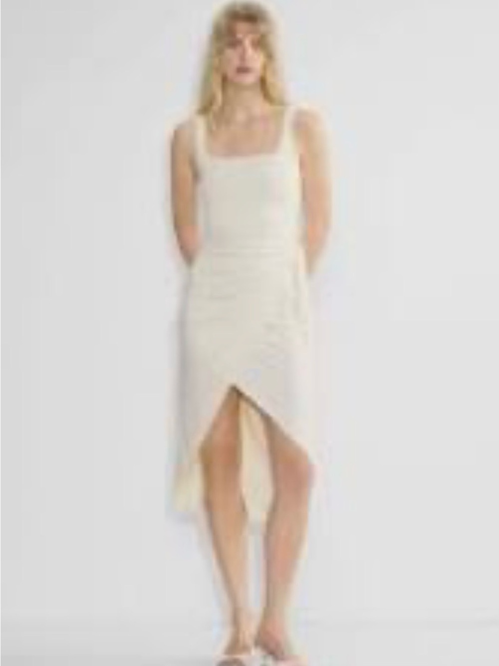 Aritiza Wilfred Saturn Midi Dress light birch